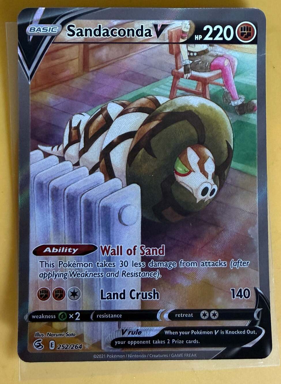 Sandaconda V Alternate Full Art 252/264 Pokemon TCG Card